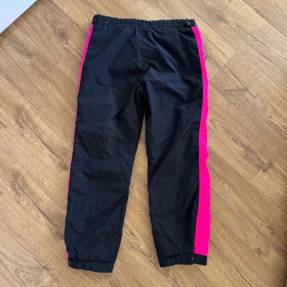 Vintage 1980 Columbia Ski Pants - Black Neon Pink and Green | Size M - Picture 2 of 7